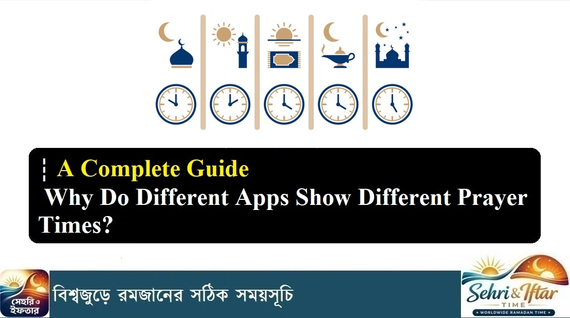 Why Do Different Apps Show Different Prayer Times